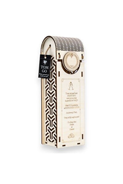 TOM GO Cutie cadou pentru sticlă de vin - Doar cei mai buni prieteni