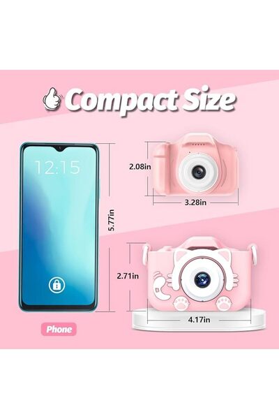 Generic Kids or Children's Fun Camera - Fun Digital Camcorder with Cartoon Silicone Case and Fun Games with