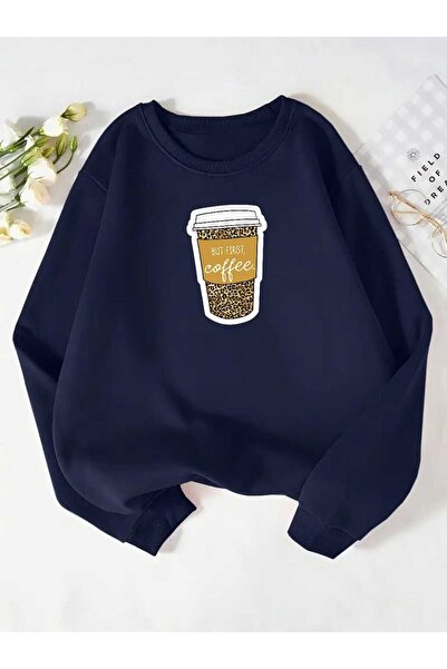 tkn your style Μπλούζα με σχέδιο καφέ Unisex με σχέδιο μεγάλου μεγέθους