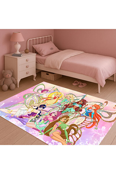 Harika bir ev WINX CLUB GENÇ ODASI HALISI ERKEK-KIZ |YIKANABİLİR ÇOCUK HALI