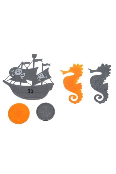 KESNUP Σετ 26 παιχνιδιών μπάνιου με θέμα τα ψάρια, διαστάσεις: 20 x 14,5 εκ. Πολύχρωμα