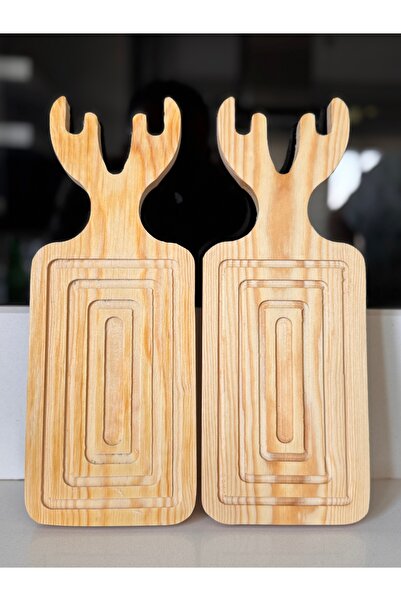Rembox 2-Piece Deer-Themed Wooden Presentation Holder