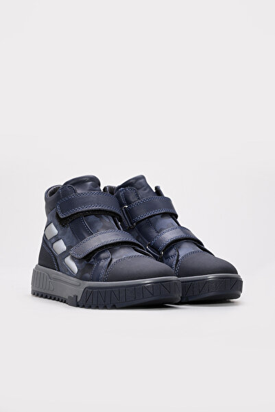 Ayakkabıhane Висококачествени детски спортни ботуши от естествена кожа в тъмн...