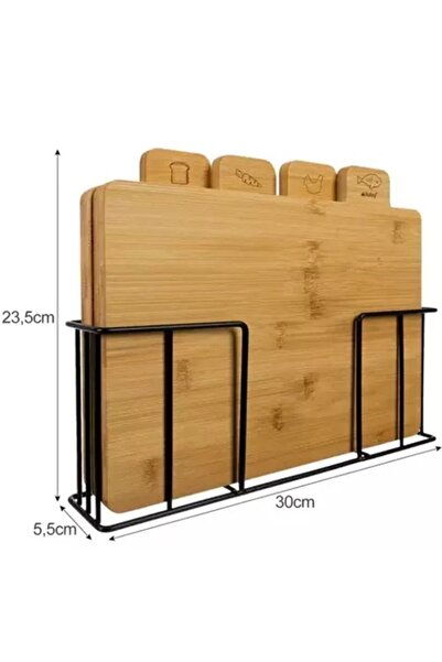 KESNUP Set of 4 bamboo kitchen choppers