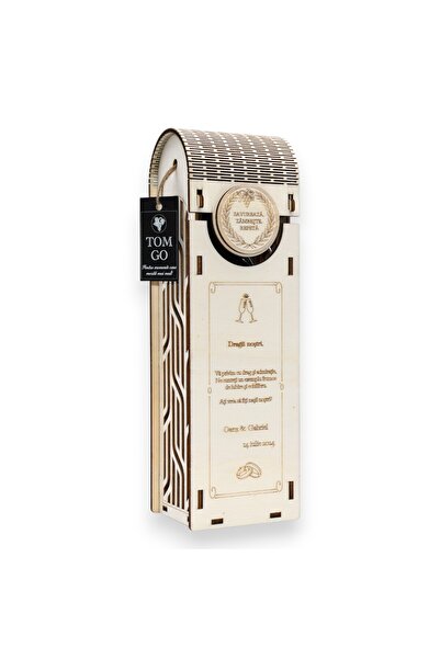 TOM GO Cutie cadou pentru sticlă de vin - Dragii noștri…