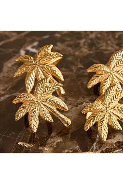 Generic طقم حلقات مناديل تامارا، 4 قطع، 5 سم