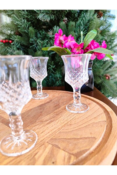 Madame Coco Audrey Footed Coffee Side Glass Set of 4 - 40 ml
