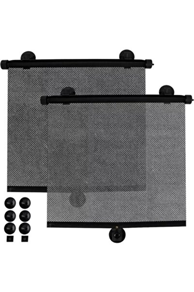 KESNUP Set jaluzele auto retractabile, 41 x 46 cm, negre