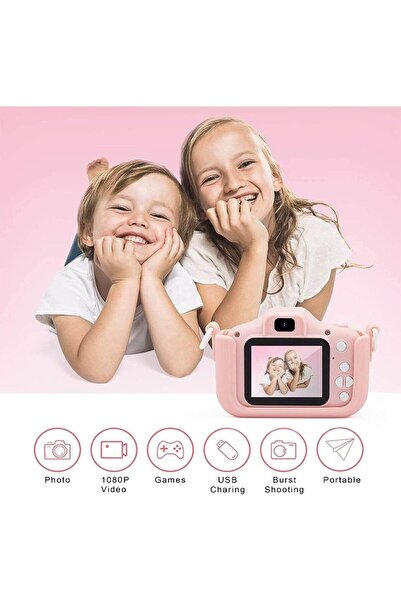 Generic Kids or Children's Fun Camera - Fun Digital Camcorder with Cartoon Silicone Case and Fun Games with