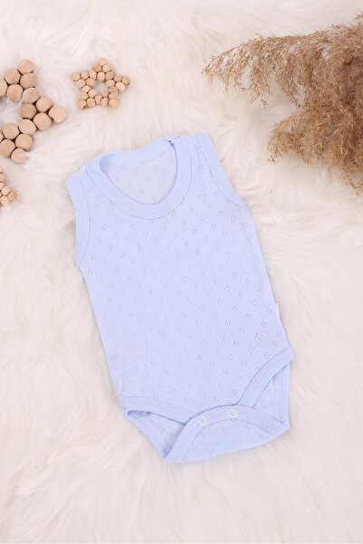 kidello بدلة أطفال منقوشة باللون الأزرق (0-12 شهرًا)