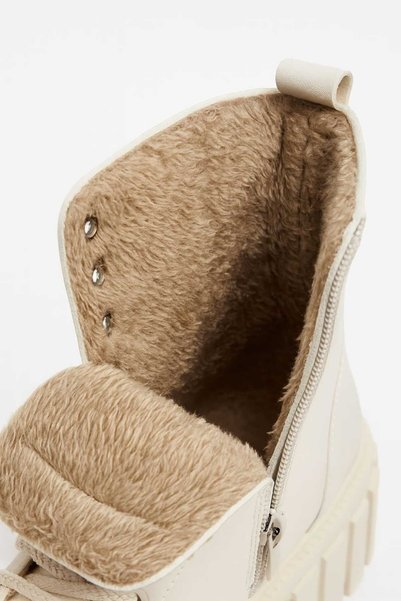 Bonjey Women's Fur Boots – Waterproof, Non-Slip Sole, Medium Heel