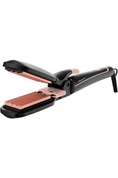 Rowenta CF4231F0 styling set, 14 in 1, conical curling attachment, round brush, black/orange