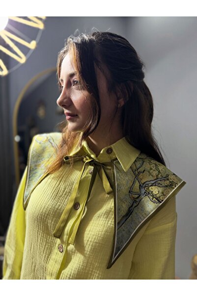 MODAGK Imported Vintage Shawl Collar Scarf - Collar