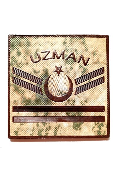 ÇUKUROVA ÜTÜ Jandarma 2 Kademeli Uzman Çavuş Çift, Cırtlı 3D Plastik TPU Arma...