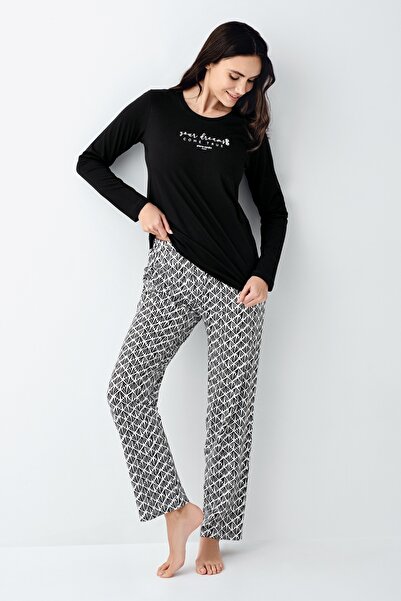 Pierre Cardin Cotton Modal Long Sleeve Women's Pajama Set