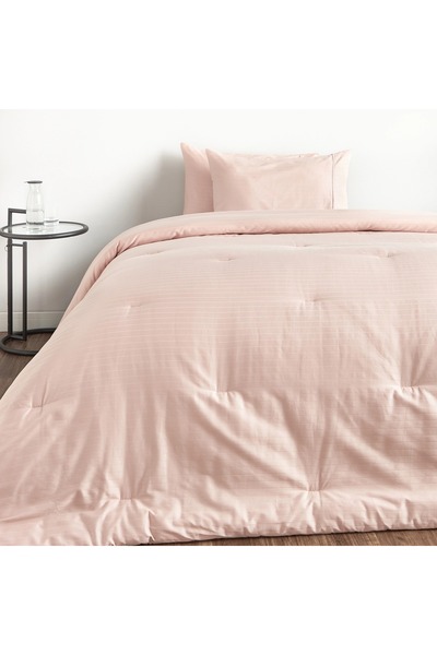 Generic Hampton Cotton Sateen Jacquard 220 Thread Count 3-Piece Full Comforter Set - 160x240 cm