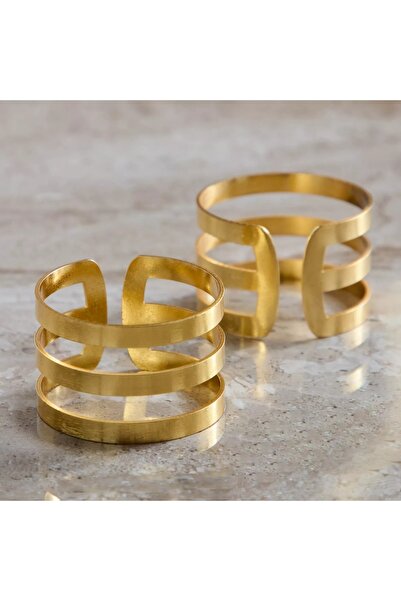 Generic طقم حلقات مناديل أميرة، 4 قطع، 5 سم