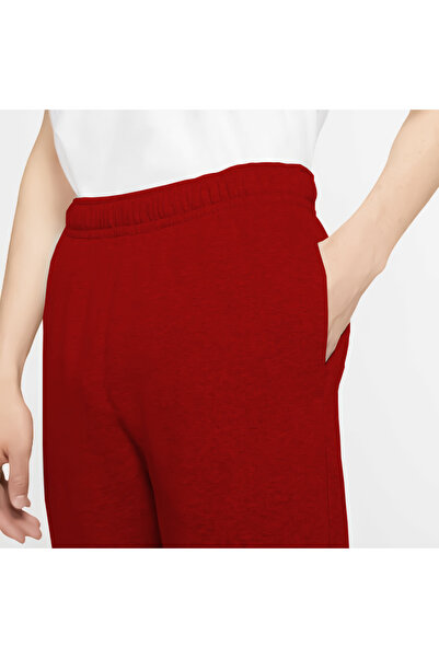 memowear Unisex Kırmızı 2ip Şardonlu Örme Kumaş Düz Paça Eşofman Altı