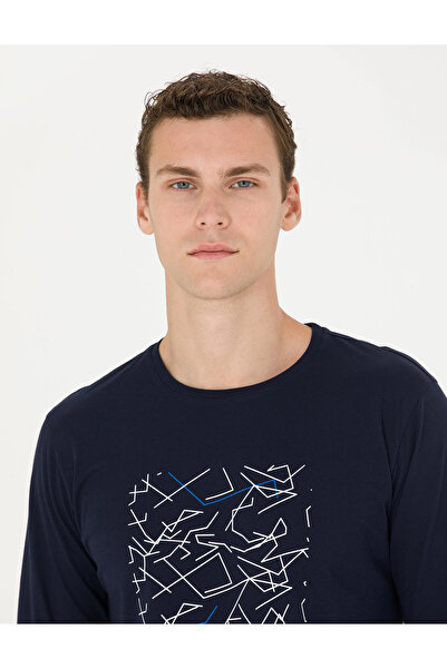 Pierre Cardin Σετ ανδρικής πιτζάμα με μακρυμάνικο 100% βαμβάκι Dolce