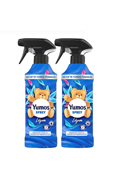 Yumoş Set of 2x Spray for rooms, clothes, furniture and upholstery with Lilac fragrance, 450ml