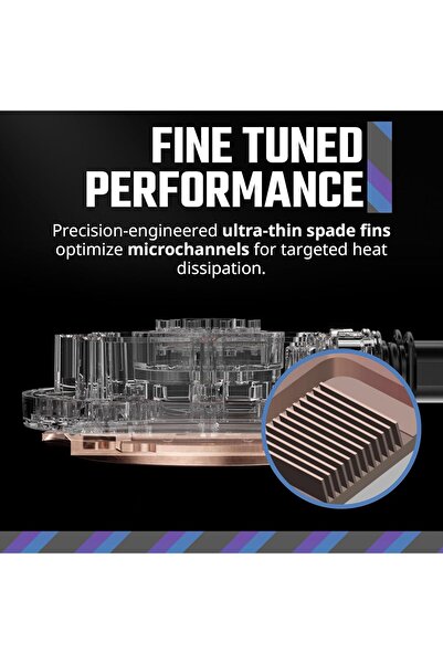 Cooler Master مضخة MasterLiquid 360 Atmos ARGB Close-Loop AIO Liquid المخصصة