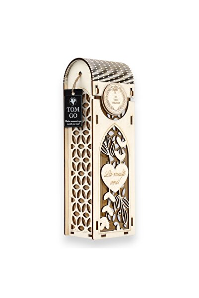 TOM GO Cutie vin - inima în rama florala