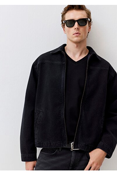 Mavi Oakland edition koyu antrasit Jean ceket