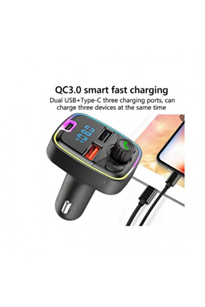 Poro Online FM Modulator P 10 Bluetooth 2 + USB Type C