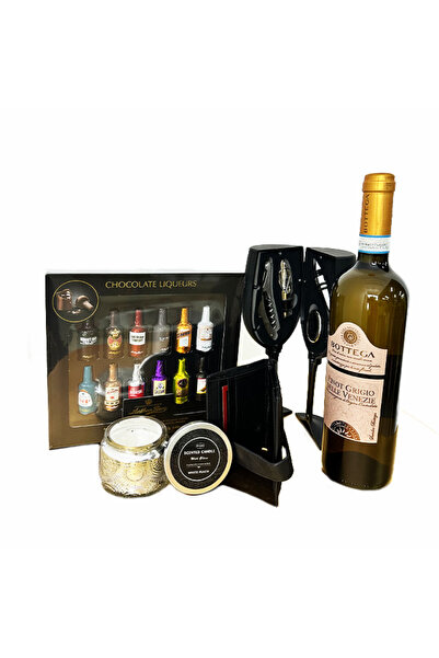 velve Pachet cadou Highball,Bottega Pinot Grigio,Praline,lumanare parfumata,p...