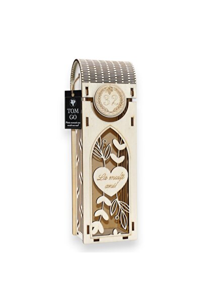 TOM GO Cutie vin - inima în rama florala