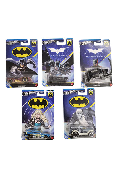 Batman temalı arabalar 85 yıl özel seri 5 adet set
