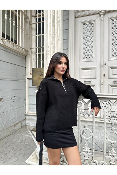 ikomteks Pulover din tricotaje cu fermoar