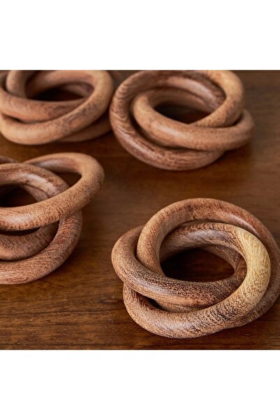 Generic Rustic 4-Piece Napkin Holder Set