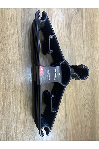 BATTON sev 6 lı elbise askısı siyah 40 cm x 19 cm