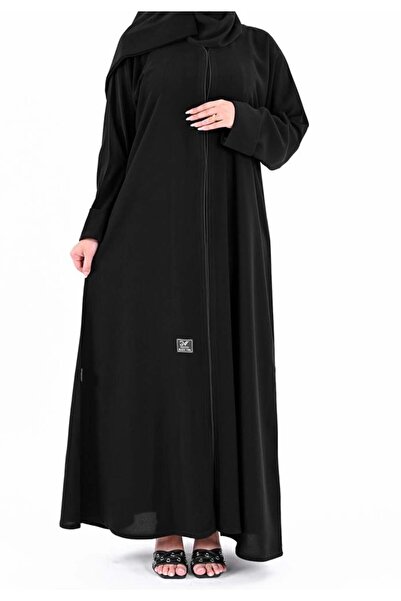 black veil عباية ملكي سادة (مع طرحة مجاناً)