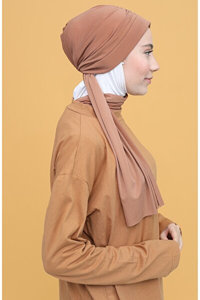 Monalisa Home قبعة بيضاء أنيقة ذات أربطة