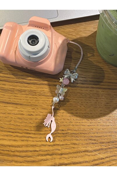 amourina Fiyonklu Denizkızı Mermaid Pembe Coquette Fairycore Kamera Charmı Te...
