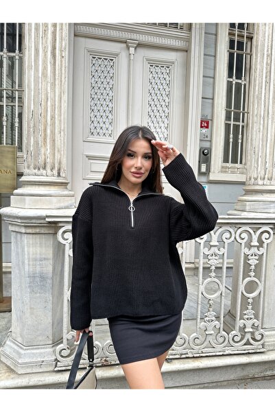 ikomteks Pulover din tricotaje cu fermoar