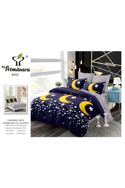 Primavara Double bed linen, FINET, with elastic, 6 pcs