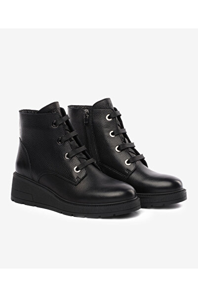 Greyder Kadın Siyah Hakiki Deri Comfort Bot 5K2FB35120