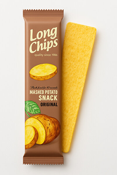 long chips Orıgınal Sade Cips 75 GR (20 Adet)