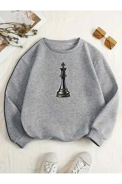 tkn your style Μπλουζάκι με σχέδιο στάμπας σκακιού Unisex Trend Oversize