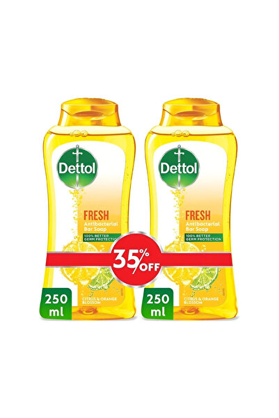 Dettol ديتول جل استحمام خصم 35% منعش 2 × 250 مل