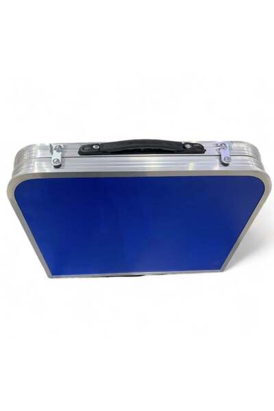 Generic Small Foldable Table Blue Color