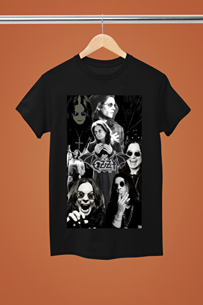 MAGORS تيشيرت روك من القطن بأكمام قصيرة ومطبوع من OZZY OSBORNE