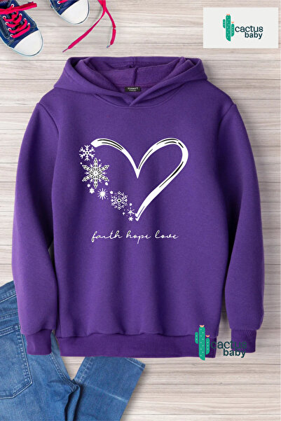 CACTUS COLLECTION Hanorac cu glugă pentru copii, din bumbac cu 3 fire