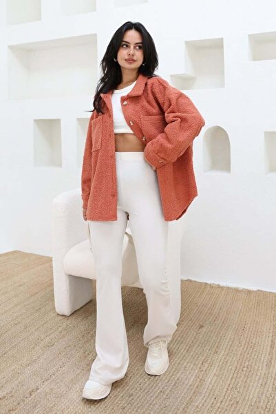 Chef d'atelier Women's Teddy Jacket Seasonal Winter Jacket with Pockets