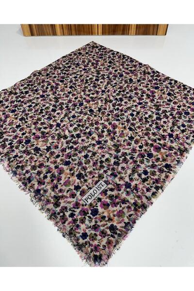 poloist وشاح كتان منقوش - 05652 02