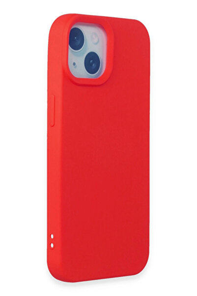 NewFace Sptrns iPhone 15 Case Nano Velvet Silicone (221042) - Red