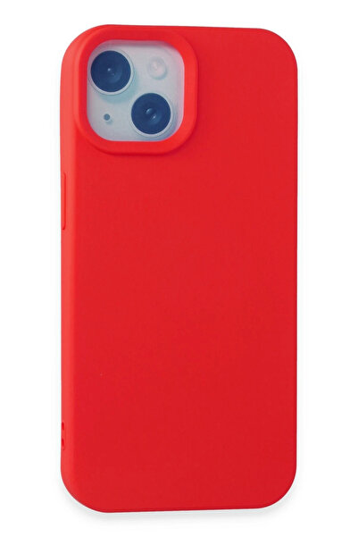 NewFace Sptrns iPhone 15 Case Nano Velvet Silicone (221042) - Red